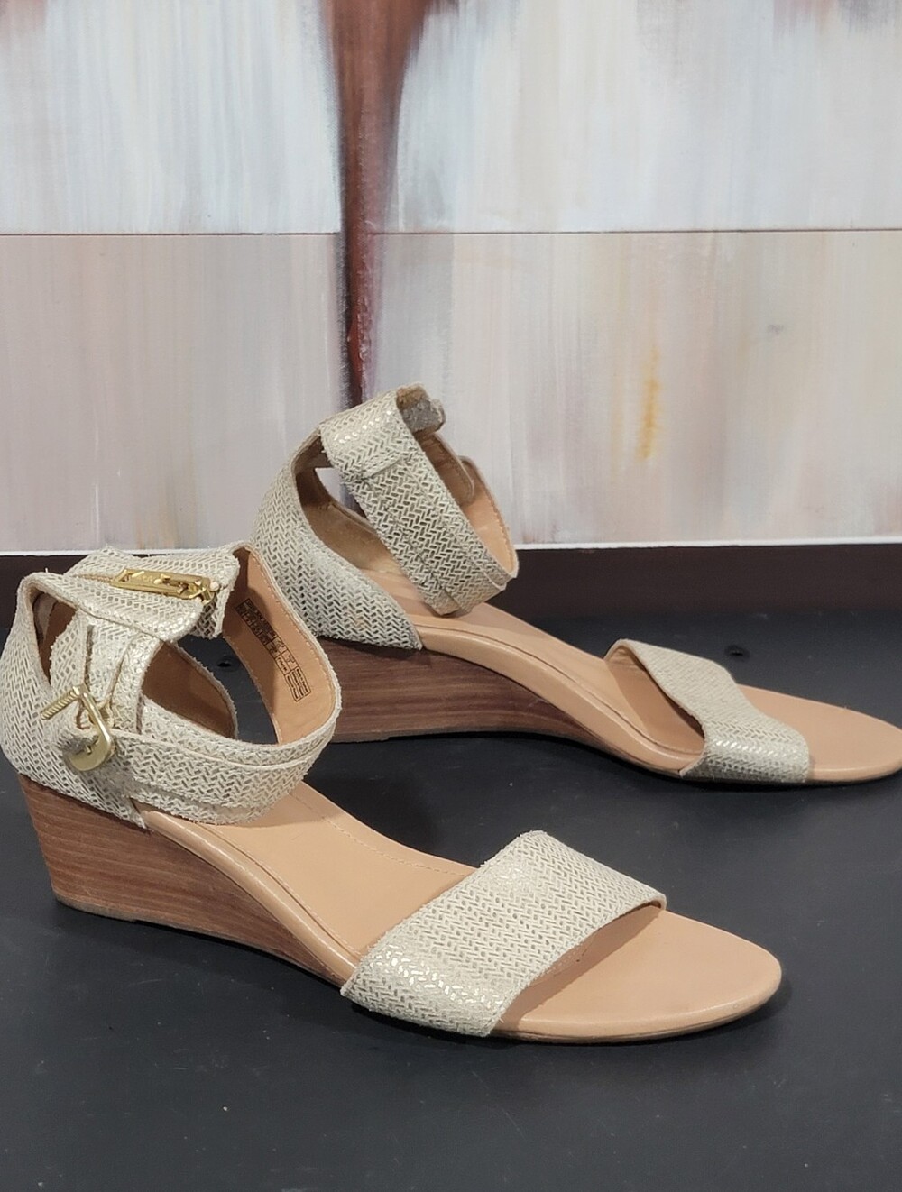 UGG CHAR METALLIC WOMEN SANDALS LEATHER BRONZE US 9.5 /UK 8 /EU 40.5